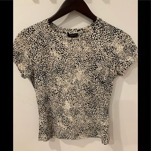 Snug and super stretchy dynamite animal print shirt